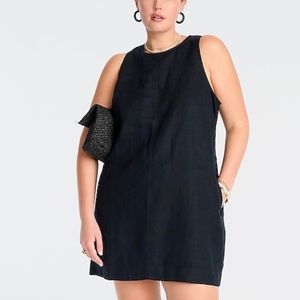 J.Crew Button-back linen shift dress